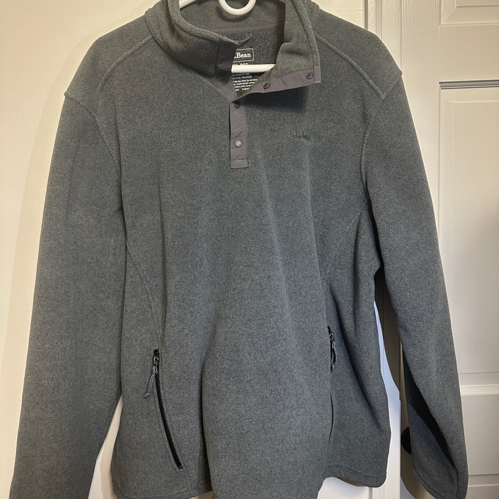 LL Bean Fleece Pullover Size XXL